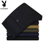 PLAYBOY/花花公子 男士直筒休闲裤 弹力商务长裤