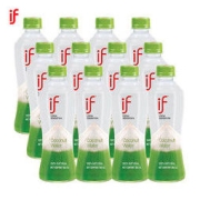 IF 恋凡 泰国进口 if100%天然椰子水 进口NFC果汁饮料 350ml*12瓶 整箱