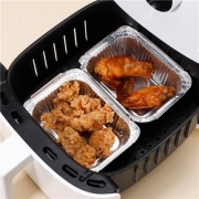 肯麦多 空气炸锅专用锡纸 银色F130 一锅二炸 220ml 10只