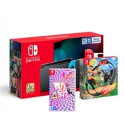 20点开始：Nintendo 任天堂 Switch 国行续航增强版红蓝主机&健身环大冒险& 舞力全开实体卡带套装
