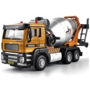 JJR/C 回力合金搅拌消防车可搅拌1/32金属车模玩具