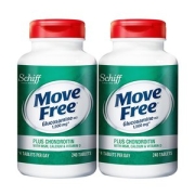 美国进口 维骨力MoveFree 高钙氨糖软骨素 240粒*2瓶