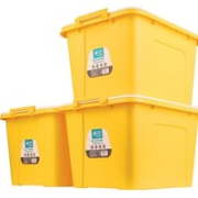 CHAHUA 茶花 塑料收纳箱 25L*3个