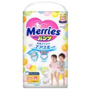 8日0点：Merries 妙而舒 婴儿拉拉裤 XL38片