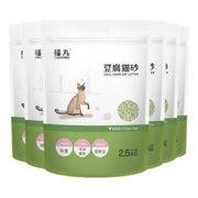 PLUS会员：FUWAN 福丸 豆腐猫砂 2.5kg*6包 绿茶味