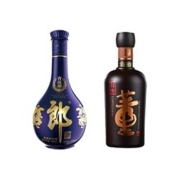 PLUS会员：LANGJIU 郎酒 青花郎 53度 酱香型白酒 500ml*1瓶+董酒 特密 54度 董香型白酒 500ml*1瓶