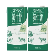 限区域、88VIP：蒙牛 进口纯牛奶1L*2盒*7件