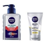 NIVEA MEN 妮维雅男士 净油精华抗痘洁面炭泥 150ml（赠 焕白洁面50g）