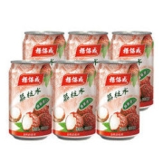 yeo's 杨协成 荔枝水饮料 300ml*6罐 马来西亚原装进口 新加坡品牌 荔枝味饮料 清甜可口