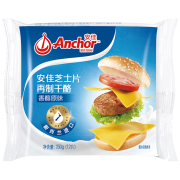 PLUS会员：Anchor 安佳 切达再制干酪 原味 芝士片 250g*5件