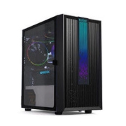 PCCOOLER 超频三 LM200 MESH RGB MATX机箱 半侧透 黑色
