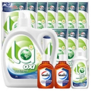 Walch 威露士 有氧洗衣液套装14.42斤（2L+柠檬袋装500ml*10+手洗洗衣液90ml+消毒液60ml*2 ）除菌除螨 机洗手洗