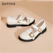 PLUS会员：DAPHNE 达芙妮 女士复古法式玛丽珍鞋 3021404067 米色 38