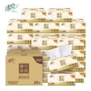 聚划算百亿补贴:Breeze 清风 原木纯品系列 抽纸 3层100抽20包（190mm*132mm）