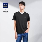 HLA 海澜之家 MR.BLACK系列 男女同T恤 HNTBJ2Q401A＊2件