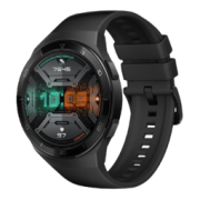 HUAWEI 华为 WATCH GT 2e 运动款 智能手表 46mm 黑色不锈钢表壳 曜石黑橡胶表带（GPS、NFC、血氧）