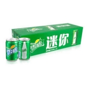 Sprite 雪碧 柠檬味 汽水 碳酸饮料 200ml*12罐 整箱装 迷你摩登罐 小雪碧 可口可乐出品 新老包装随机发货