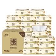 再降价、plus会员：清风 抽纸 300张面巾纸 30包×2件