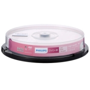 亲子会员：PHILIPS 飞利浦 DVD-R 空白光盘/刻录盘 16速 4.7G 桶装10片