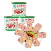 中粮天坛 芝士小白猪火腿午餐肉 340g*3罐
