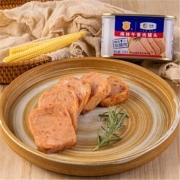 PLUS会员：MALING 梅林 午餐肉罐头 后腿肉 198g*5罐