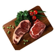 HONDO 恒都 原切牛排 西冷2片+眼肉3片