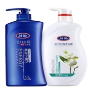 好迪 男女薄荷清爽控油洗沐套装 1500ml