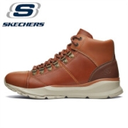 PLUS会员：SKECHERS 斯凯奇 男士马丁皮靴 6572666