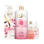 有券的上、88vip：LUX 力士 花漾桃花香氛套装+蛋卷85g