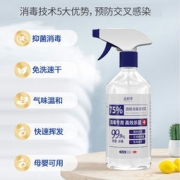 益颜季 喷雾型 75%医用酒精消毒液500mL 送100mL