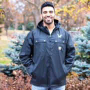Carhartt Rockford 男士轻量防泼水连帽工装夹克 M码