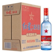 红星 二锅头酒 绵柔8纯粮 蓝瓶 53%vol 清香型白酒 750ml*6瓶 整箱装