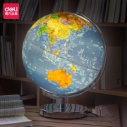 deli 得力 2165 LED灯 立体浮雕 地球仪 30cm