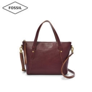 Fossil 化石 MEDIUM系列 女士复古牛皮通勤斜挎包大容量托特包 4色