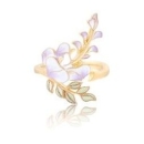 苏州博物馆 紫藤系列戒指 2.3x1.3cm 925银镀金珐琅彩 时尚首饰 三八节送女友238.2元（需用券）