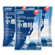 FAWNMUM 小鹿妈妈 牙线棒 100支/袋*3袋