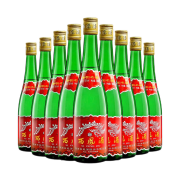 西凤酒 绿瓶高脖裸瓶 55度 凤香型白酒 500ml*9瓶 整箱装