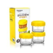 Glasslock baby 婴儿玻璃辅食盒 200ml*3个