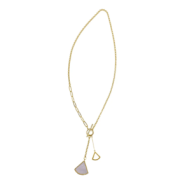 ADORNIA Mixed Chain Ginkgo 镀14K金 项链