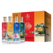 WULIANGYE 五粮液 纳福 浓香型白酒 四瓶套装 52度 500ml*4瓶 文化艺术酒4瓶礼盒装