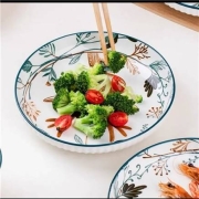 竹木本记  发财鹿7英寸盘4个
