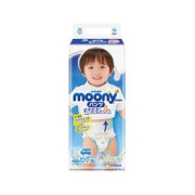 moony 畅透系列 拉拉裤 XL38片 男宝宝