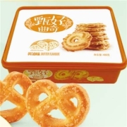 京东极速版:好吃点 甄好曲奇饼干 黄油味 400g盒装
