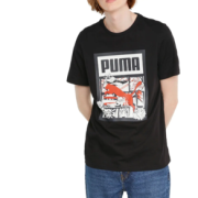 PUMA彪马 Box Logo Graphic Tee 男士短袖
