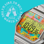 Timex T80 × Coca-Cola® 天美时 可口可乐联名款 Unity系列 时尚钢带方块表TW2V25900YB   直邮含税到手￥361.82