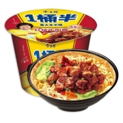 京东极速版:今麦郎 方便面 桶面一桶半 红烧牛肉味12桶