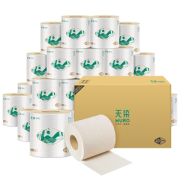 小米生态链 无染 竹纤维天然抑菌有芯本色卷纸 110g*30卷