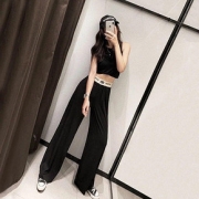 2022新款春秋显瘦百搭休闲裤女阔腿裤