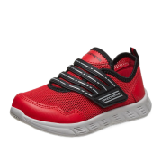 SKECHERS 斯凯奇 新款魔术贴男童运动鞋 红色 24