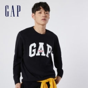 Gap 盖璞 男女同款碳素软磨法式圈织软卫衣 877448